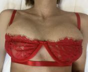 Lovely boobs in red lingerie from lovely boobs in bra n armpit hair of vilage bhabhi