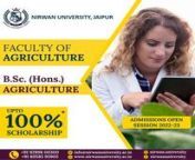 Top BSc (Agriculture) College in India:Nirwan University Jaipur Rajasthan from nagour rajasthan