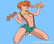 Misty gets splashed by Ash and Brock (NevermoreArt) [Pokmon] from johto league ash and misty xxx