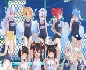 ?? Key stage 2 P.E. Class!Zeppy, Clevelad, Belchan, Little Sandy, Helena chan, Little Renown, Haruna chan, Akagi chan, Amagi chan, Enterprise chan (Enty), Little Illustrious (Lusty) from 155 chan ls res 51