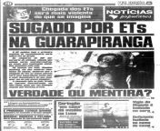 On 27th April 1997 the first newspaper in Brazil ever to report on a human mutilation case titled &#34;SUCKED BY ETS IN GUARAPIRANGA&#34;. The images were leaked to press following the investigation of A.J Gevaerda, a ufologist in Brazil. from realitykings mike in brazil loup