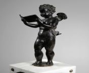 &#34;Angel Holding Sheet Music&#34; sculpted by Niccolò Roccatagliata, Italy, early 17th century. Material: bronze, imitation of black patina [2096x2700] from niccolò machiavelli