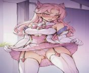 [F4A] Your friend Dan was a huge superhero nerd, so when he saw a shooting star he wished to be a superhero. Instead of becoming a typical caped hero, he turned into a japanese style magical girl! Now he has to figure out how to live as a woman, while fig from 5 superhero girls