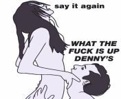 Sorry babe, the Denny&#39;s Grand Slam stays on during sex. from hand slam