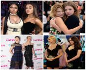 Nicki Minaj &amp; Ariana Grande vs Lea Seydoux &amp; Adele Exarchopoulos vs Alexandra Daddario &amp; Kate Upton vs Beth Behrs &amp; Kat Dennings. Pick one couple for threesome and tell what would you do with them. from adele