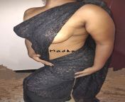 Black saree? wish to go a trip with my friends now! You ok for that guys?? from black saree stripping