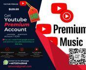 YOUTUBE PREMIUM + YOUTUBE MUSIC? Acc for 1 YEAR ** FULL PRIVATE ** FAST DELIVERY? &#123;FOR BULK ORDER OR SUBSCRIPTION ON YOUR ACC CONTACT ME from full private
