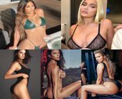 kim Kardashian, Kylie Jenner, kandell Jenner, Kourtney Kardashian, khloe Kardashian, pick one for Night of no limit sex with with lots of creampie? from african kim kardashian bbw
