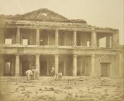 Ruins of a palace in Lucknow, India after the Revolt of 1857 with skeletal remains of rebel sepoys strewn across the front yard [1024x894] from neha parveen sex in lucknow