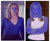 In the first part of my Buffy Vampire Slayer/ Wonka crossover story I have Cordelia turn into a chocolate ball bigger than a house. In the next chapter Buffy Summers eats more than one stick of Wonka gum. How big should she get as a blueberry? from buffy 3gp