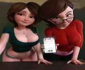 Helen Parr and Cass Hamada discovered who you follow on Twitter (batesz) [The Incredibles, Big Hero 6] from helen parr the incredible