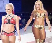 wwe needs to bring back bra and panties match with these two ?? from aunties back bra