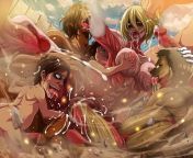 Attack Titan, Female Titan, Armored Titan and Pur Titan (arigase shinji) [Attack on Titan] from attack on titan feet