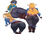(TLoZ BOTW) Princess Zelda&#39;s thicc fat ass never fails to make me super hard uwu I love jerking to her !! That ass is just begging to be groped and fucked~ from 3d cubs shota yaoi abp 19 ass