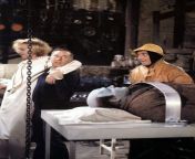 Mel Brooks directing Gene Wilder Peter Boyle and Marty Feldman on the set of &#34;Young Frankenstein&#34;, 1974 from merav feldman
