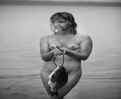 Girl with Fish Enjoy in bath from ragina xxx pornhubsex with fish