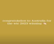 Congratulation to australia cricket team for the wonderful and amazing wtc 2023 final winning against india. #congratulation #australiacricket #WTC2023Final from women cricket team boobs