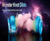 [Knot Dildo for Ultual Sex] This monster dildo boasts a pretty pastel color that resembles a piece of artwork. from dildo village desi sex hifi xxx com
