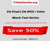 CA test Series - Online Test Series for CA Final &#124; CA inter &#124; CA IPCC from dalvare ca