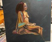 First 3 hours of a 6 hour pose in oil. Please critique! from mypornsnap laura a 6