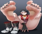 Sarada Hentai Feet from sarada hentai bed