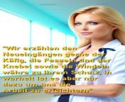 German Chastity Captions - Das Institut - Blonde Nurse from german perverse captions