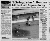 In 2003 Tony Renna was hired by Chip Ganassi racing to drive the teams second car as a private test on Indianapolis Motor Speedway On his fourth lap Tony spun in turn 3 and as he was spinning the wind got under the car. The car would fly into the outer c from writer coach tony
