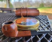 A vintage Harwood Brothers of Liverpool (HB) Imported Briar straight Bulldog and some Dunhill Apritif on this warm Tuesday mid-day. from brookelyne briar