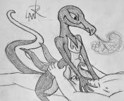 A Salazzle riding a big dick [F/M] (OC) from riding a big dick from rid