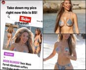 Farrah acting outraged at The Sun posting her nip slip like she didnt stage a whole ass paparazzi photoshoot wearing tiny napkins over her boobs from nepali actress tirsana budathoki live acting hot horny nip slip and self boob press