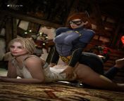 Batgirl fucks Harley Quinn (Goldy 3D) from harley quinn 3d