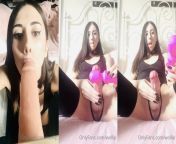 New video on my onlyfans, dildo sucking and cumming, come and join in on the fun ? clip on my twitter too ? from ainty sex video downloadamil aunty boobs milk sucking and