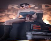 Jill Cock Out While Sitting (HornyWitches) [Resident Evil] from resident evil futanari jill standing fuck 3d