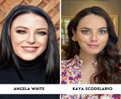 Kaya Scodelario from the Maze Runner series looks similar to Angela White from vixen steel vs angela white lesbian