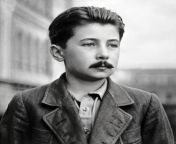 A photo of Stalin at the age of 9, according to AI from hitler vs stalin