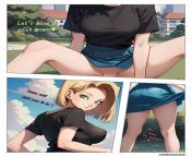 Android18 goes on a date and gets creampied in a public park (WuKaiTian) from teen girl gets creampied in the car gattouz0
