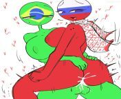 Brazil and Russia get up to some fun (Futa Brazil x Russia) from usa x russia