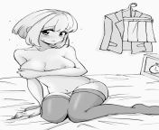 Yuu: Strip and Pose - by @pinpin_hair on Twitter from 69 sex pose