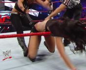 Remember when Aj lee almost had her pants ripped off from saree gand opanll sex of aj lee