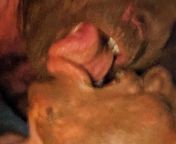 Heres me and my beautiful boyfriend giving each other shitty kisses last week. We love passing each others shit from mouth to mouth, and spitting it in each others faces - so nasty we are! :) (F) from faceslapping and spitting