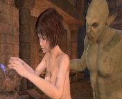 Nude anime girls enter the forbidden hall and get caught red-handed by the goblins. from nude anime drowning