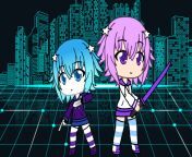 Neptune and shadow Neptune from my fanfic together in gacha life from gacha life sexi