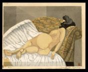 Jun&#39;ichiro Sekino - Reclining Nude (c. 1948) from nude calm soviet museum