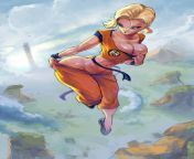Dragon Ball Z android 18 wearing krillin clothes by cutesexyrobutts from xxx dragon boll hantai android 18 sextar