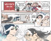 A Hot and Steamy Reunion in the Baths [Translated](by madara?) from madara pixxxw nayantharasexvideos com