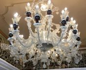 Chandelier I found in a coffee shop in Venice, Italy from haunting in venice 2023 en latino online