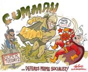 Cum Man vs Peep Socialist from perverse ultra grenades cum tornado vs pissing