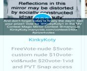 Free nude for each vote!! And dont forget today is finally the day!!! Get your prize!! Vote for @KinkyKoty1 in the MV Contest Magic Mirror Contest @manyvids KinkyKoty.manyvids.com/contest/2493 #prize4votes from puberty education nude for and sexuele voorlichtingxxx com