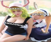 Macron &amp; a Amazônia do Brasil from brasil purenudism júnior1
