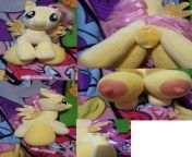 Recently commissioned NSFW fuckable female my little pony/mlp mare Fluttershy with useable horse pussy and hyper crotchboobs/crotchtits with silicone nipples from ladiki aanki mare